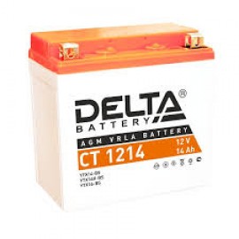 Аккумулятор Delta AGM CT 1214 (YTX14-BS, YTX14H-BS, YTX16-BS, YB16B-A) (14 А/ч)