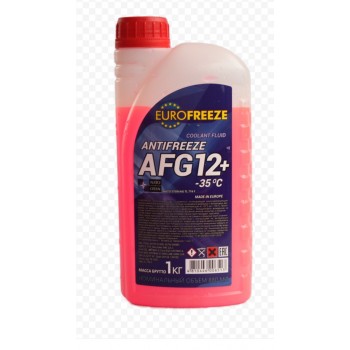 EUROFREEZE ANTIFREEZE AFG 12+ 0,88Л (1КГ) КРАСНЫЙ