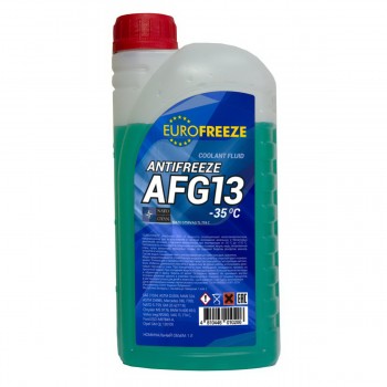 Antifreeze EUROFREEZE AFG 13 -40C 1 кг (0,88Л) ЗЕЛЕНЫЙ